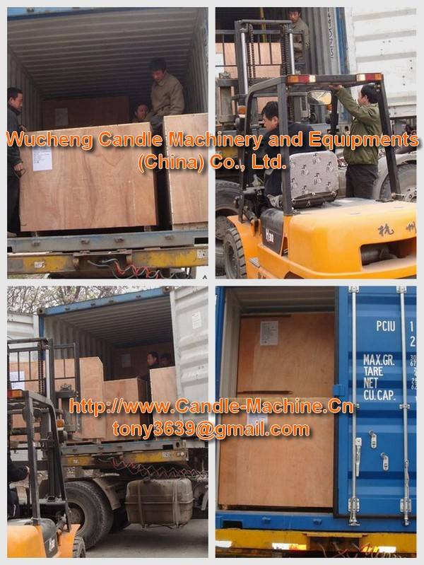 Candle Making Machines Being Loaded in Container